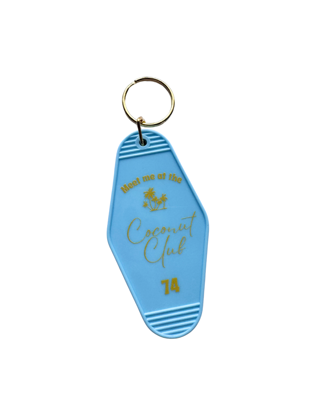 Coconut Club Key Ring – Vintage Motel Style Keychain