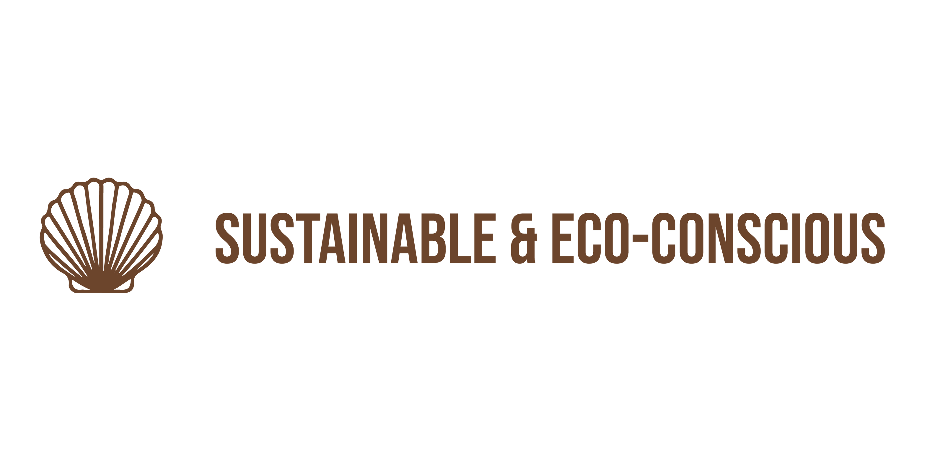 Shell Icon with the text 'Sustainable & Eco-Conscious'