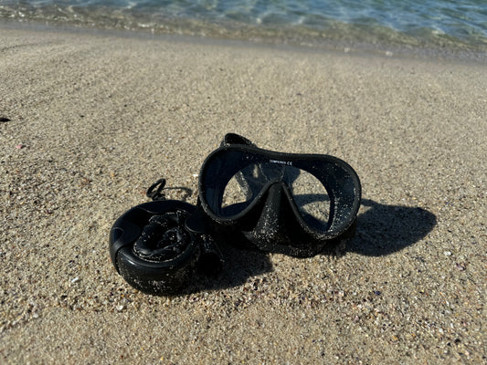 Tiki Reef Snorkel Set - BLACK SAPOTE