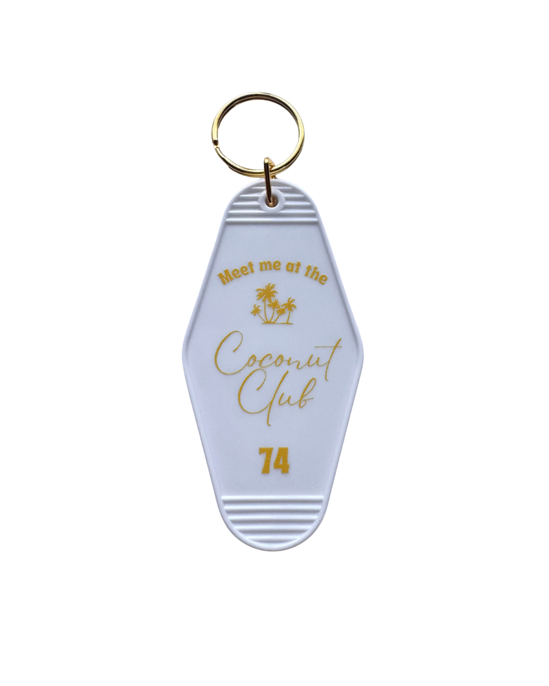 Coconut Club Key Ring – Vintage Motel Style Keychain