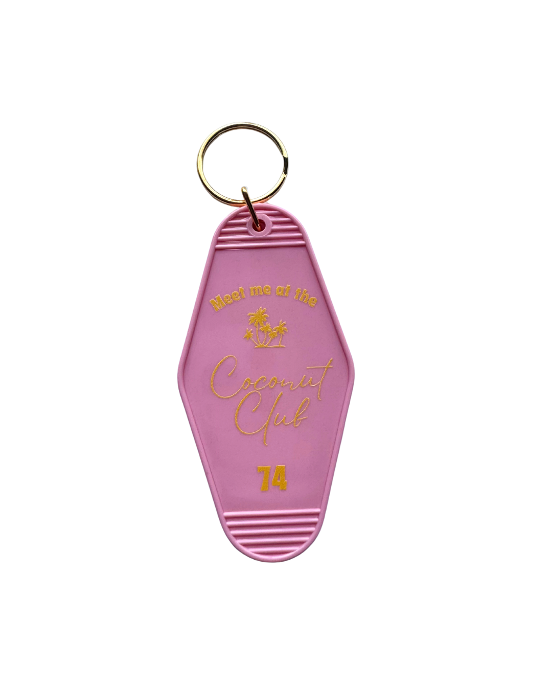 Coconut Club Key Ring – Vintage Motel Style Keychain